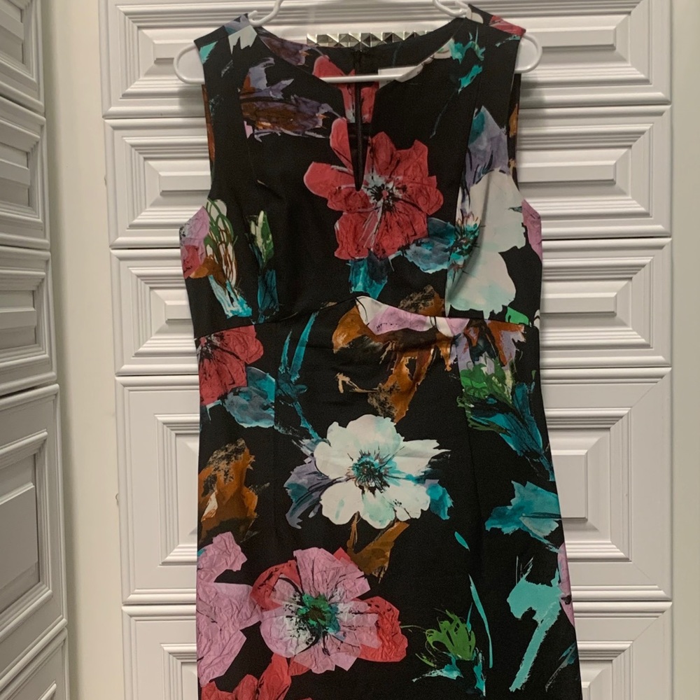Milly Black Floral Dress